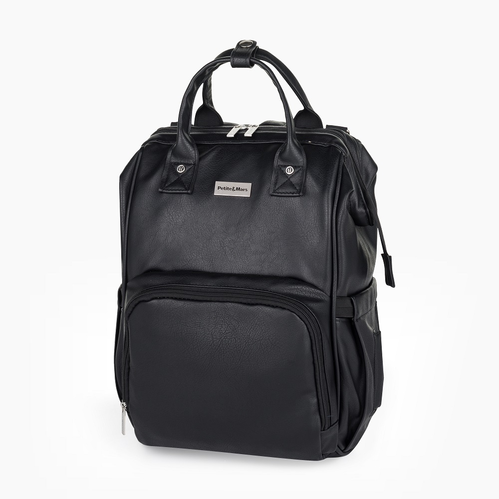 PETITE&amp;MARS Batoh prebaľovací na kočík Jasper Absolute Black