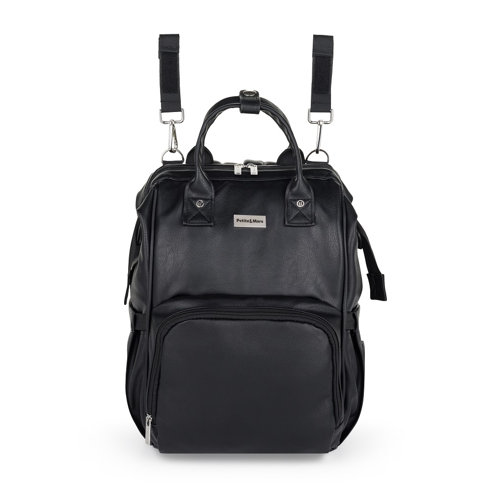 PETITE&amp;MARS Batoh prebaľovací na kočík Jasper Absolute Black