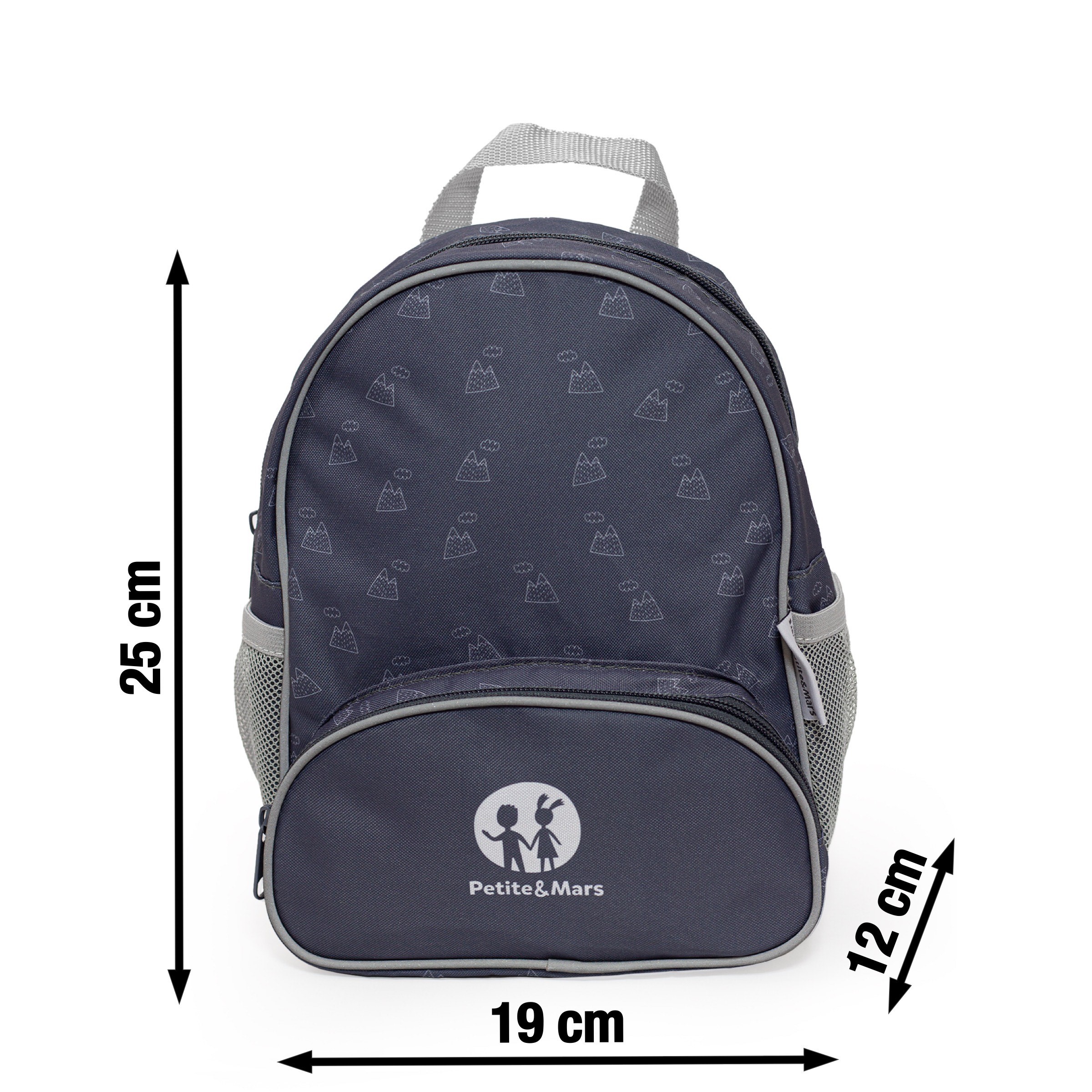 PETITE&amp;MARS Batôžtek detský Backie Grey Hills