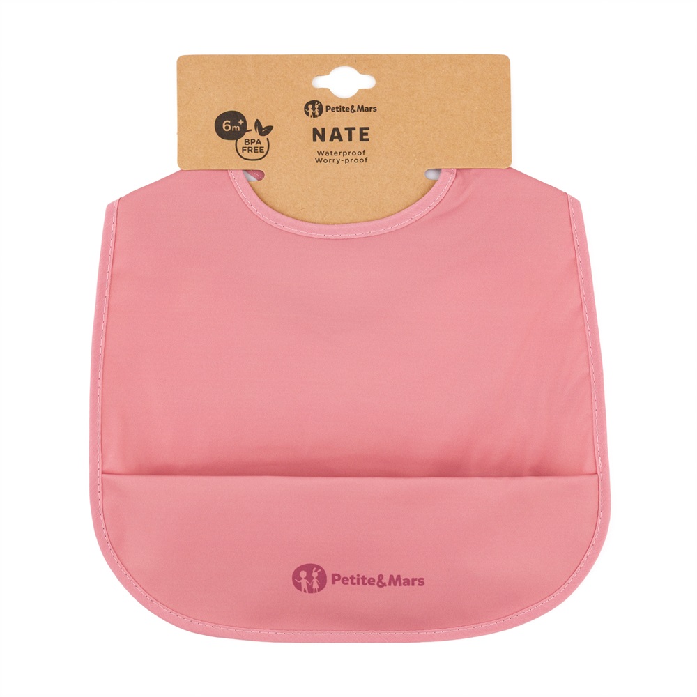PETITE&amp;MARS Podbradník PU Nate Dusty Rose 6m+
