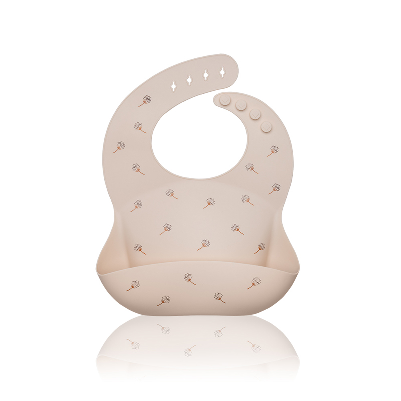 PETITE&amp;MARS Podbradník silikónový Sam Beige Dandelion