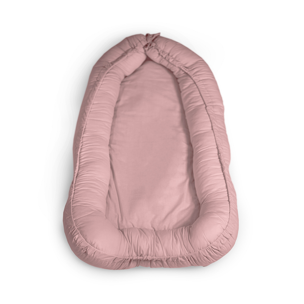 PETITE&amp;MARS Hniezdo ochranné pre bábätko FEEL SAFE Dusty Pink 90 x 60 cm