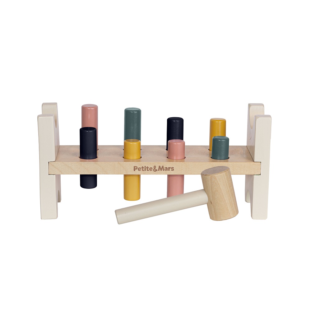 PETITE&amp;MARS Hračka drevená Big Bang Wood of Mars 12m+ Aurora Pink