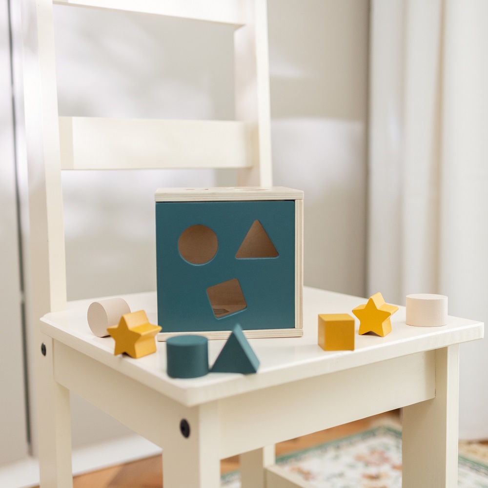 PETITE&amp;MARS Hračka drevená triediaca Gravity Wood of Mars 12m+ Aurora Pink