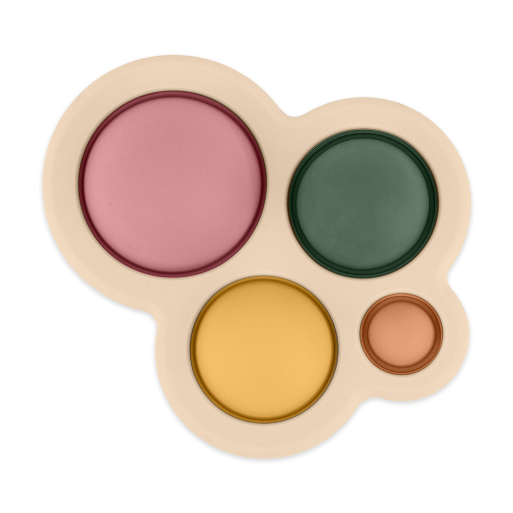 PETITE&amp;MARS Hračka silikónová Chill out Dusty Rose 6m+