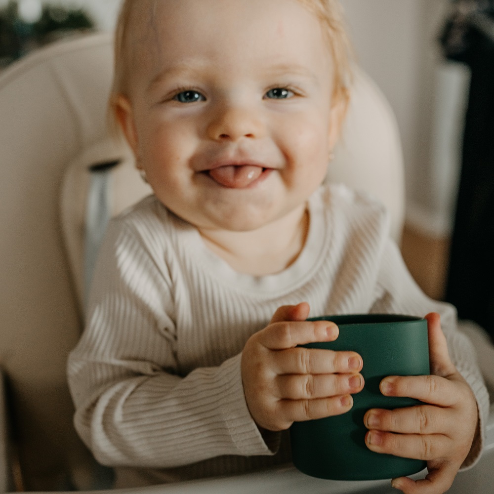 PETITE&amp;MARS Hrnček silikonový Take&amp;Match Dusty Rose 6m+