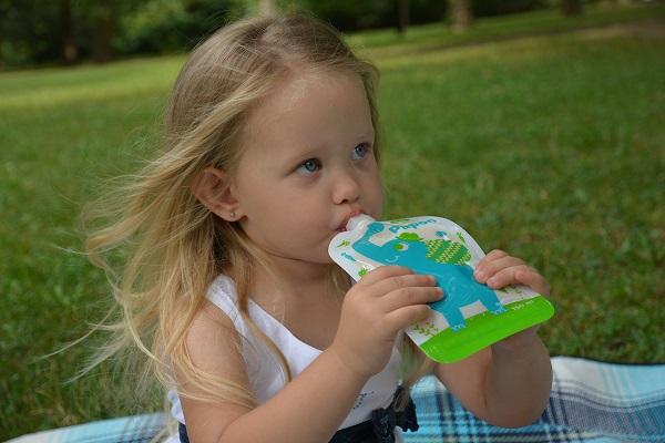 PETITE&amp;MARS Kapsička na jedlo Papoo Original Elephant 6 ks