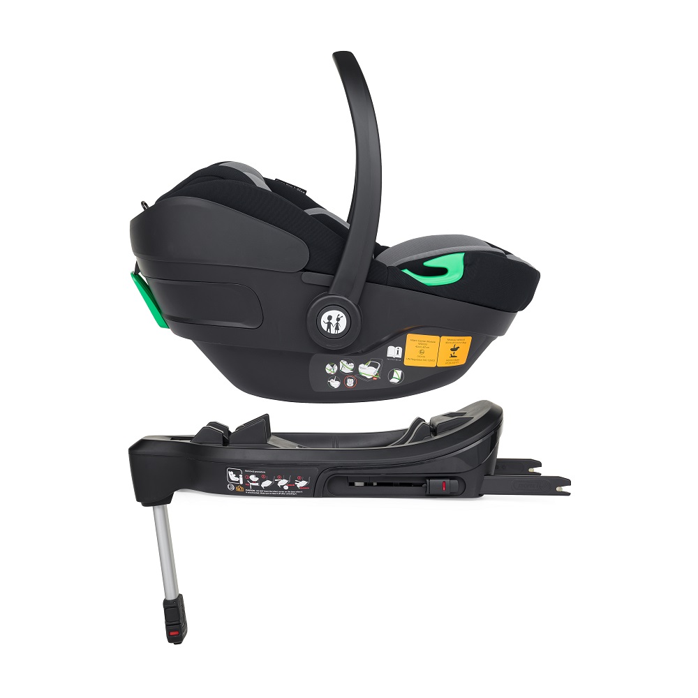 PETITE&amp;MARS Kočík kombinovaný ICON 2v1 Dove Grey LITE AIR + Core Pro i-Size Black Grey + Báza