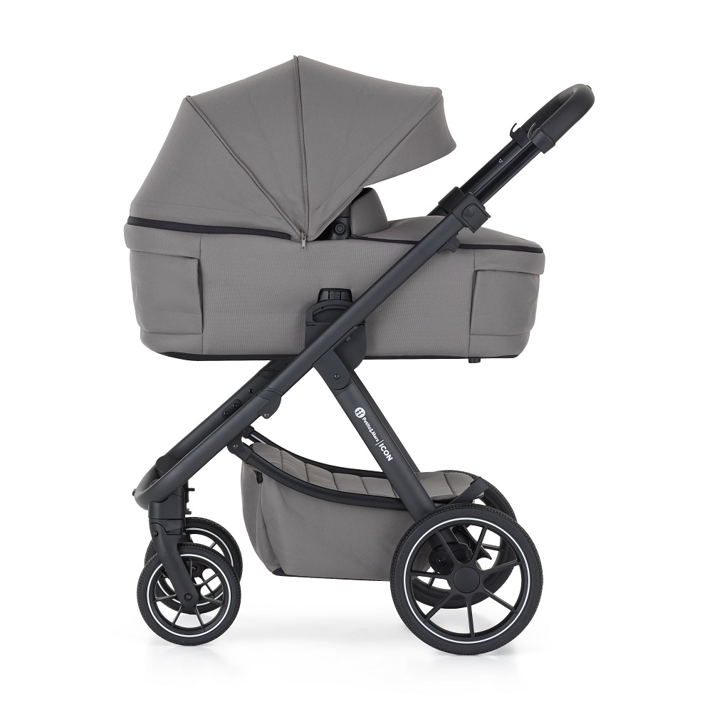 PETITE&amp;MARS Kočík kombinovaný ICON 2v1 Dove Grey XXL RWS + Core Pro i-Size Black Grey + Báza
