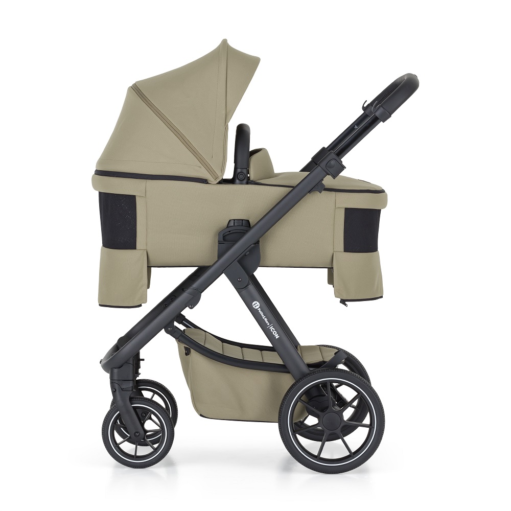 PETITE&amp;MARS Kočík kombinovaný ICON 2v1 Mossy Green XXL RWS + Core Pro i-Size Black Grey + Báza