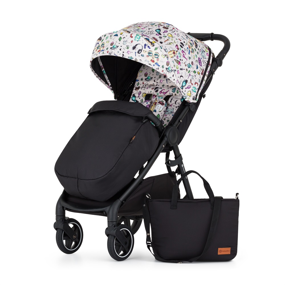 PETITE&MARS Kočík športový Royal3 Black Limited100 Tattoo