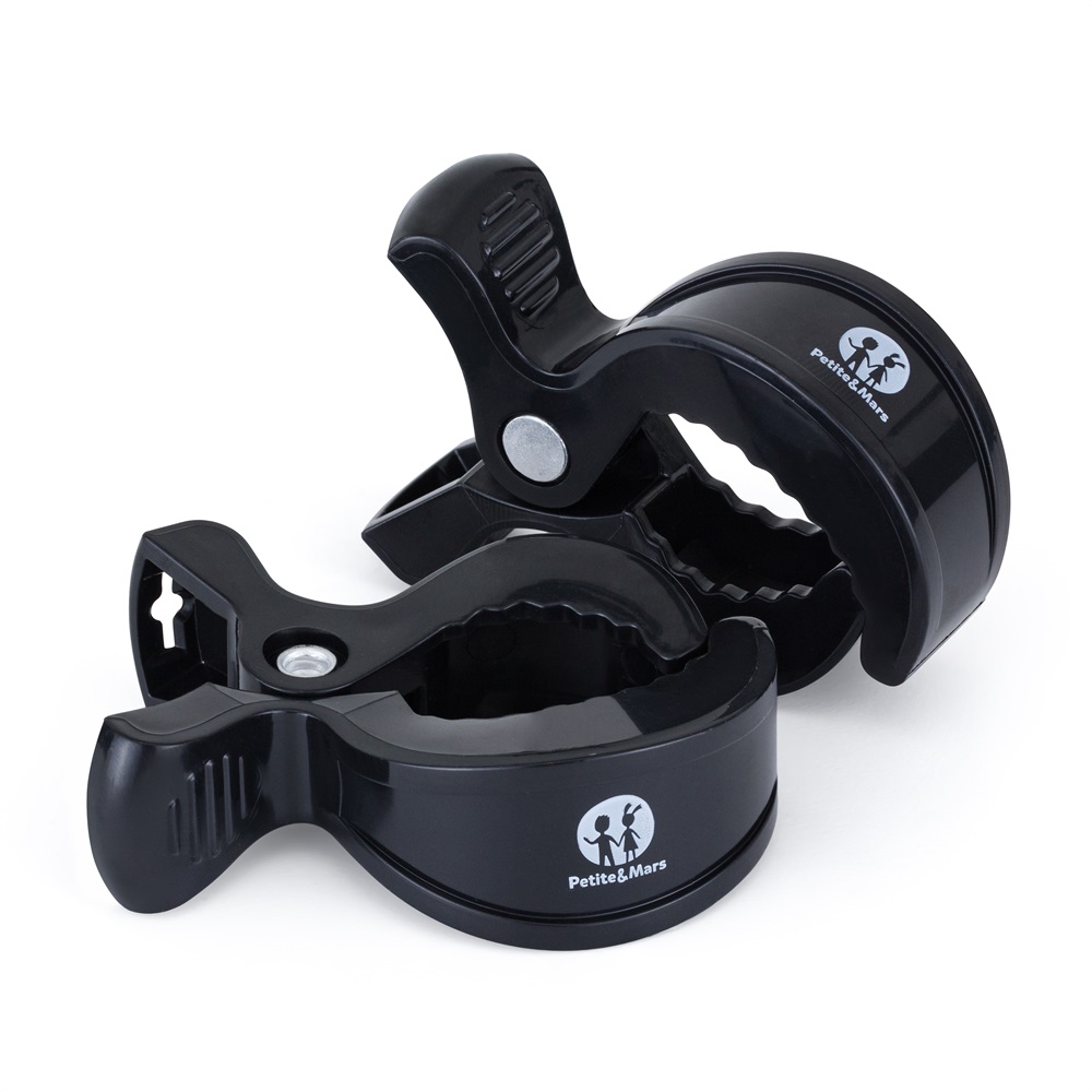 PETITE&amp;MARS Štipec Peg na kočík (2 ks) Black