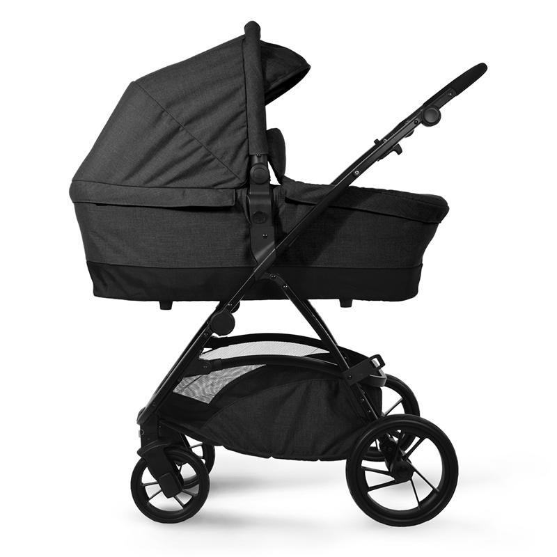 PETITE&amp;MARS Vanička hlboká ku kočíku Vario/Spider - Black Melange