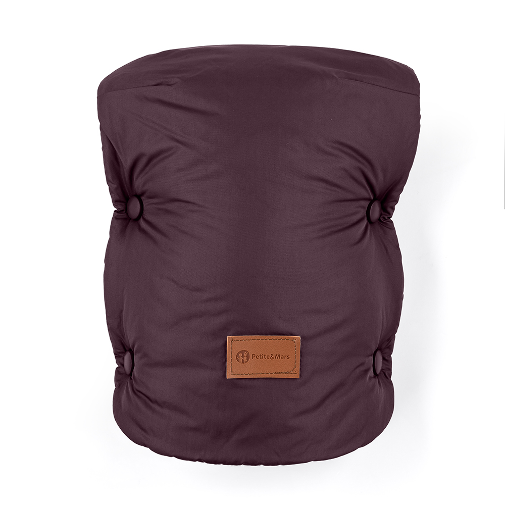 PETITE&amp;MARS Rukávnik / rukavice Jasie na kočík Mysterious Plum