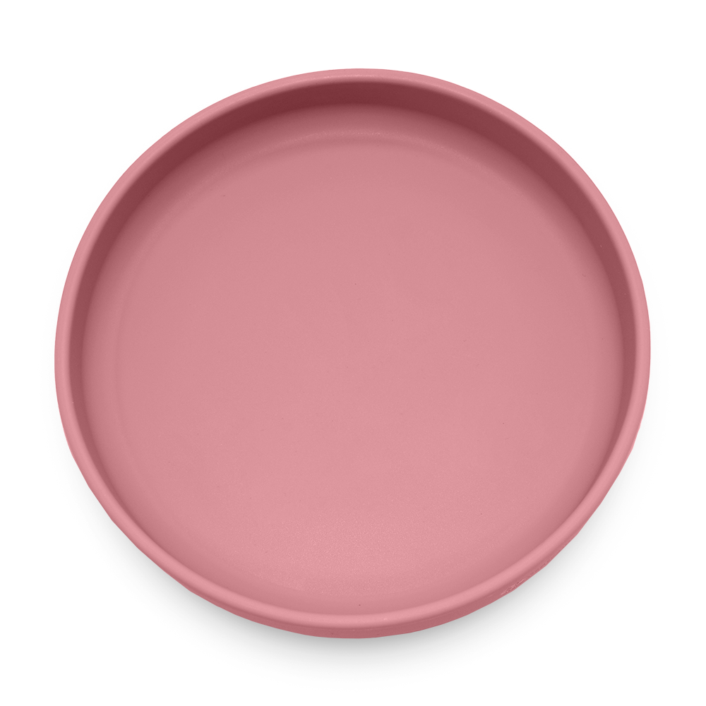 PETITE&amp;MARS Tanier silikónový s prísavkou TAKE&amp;MATCH Dusty Rose 6m+