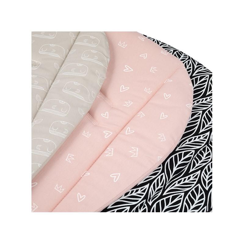 PETITE&amp;MARS Vložka do kočíka Foamy Beige Whale