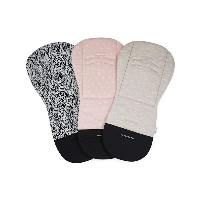 PETITE&amp;MARS Vložka do kočíka Foamy Beige Whale