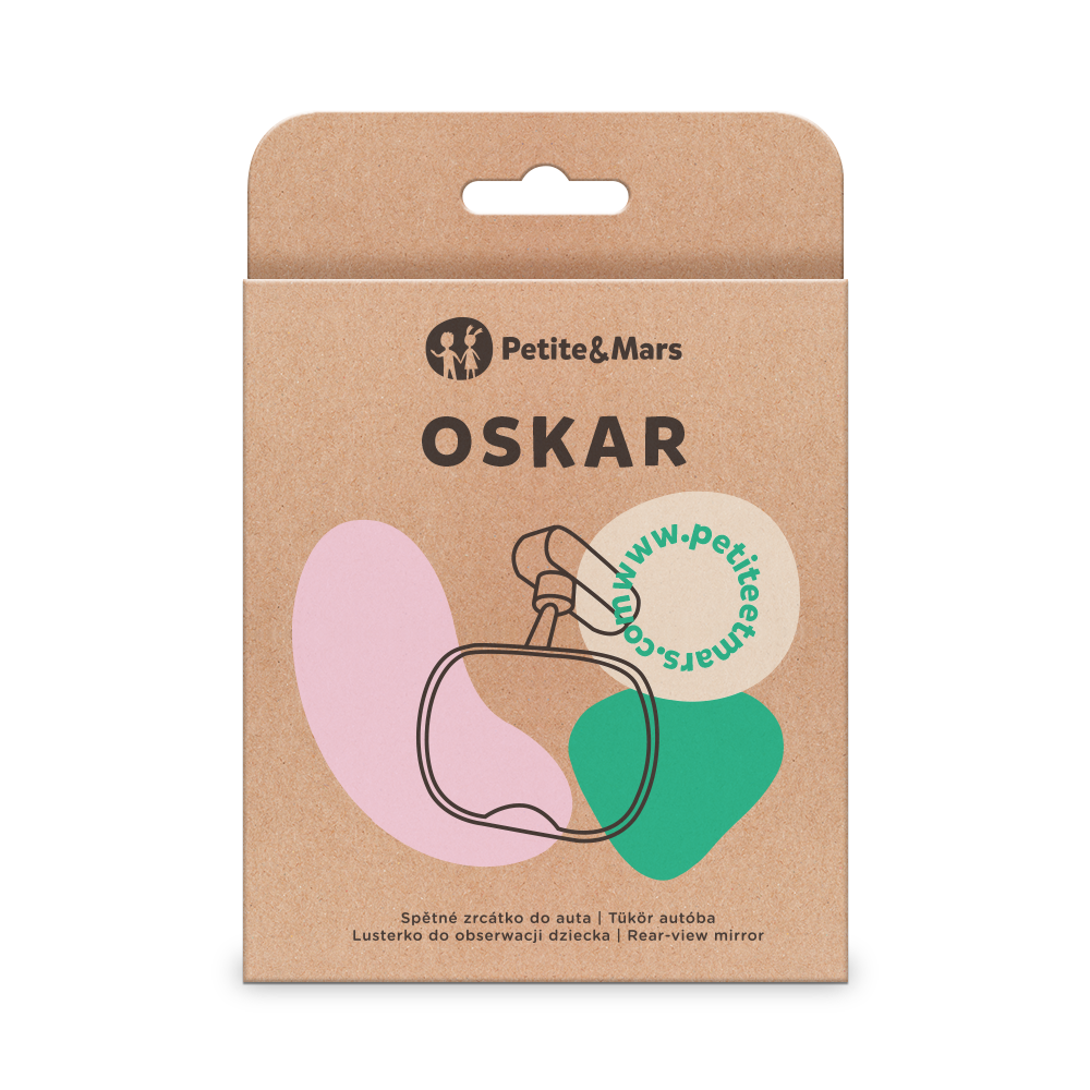PETITE&amp;MARS Detské zrkadlo do auta Oskar