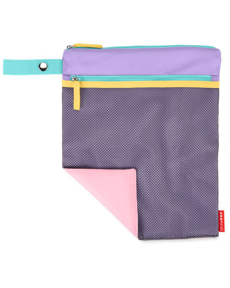 SKIP HOP Spark Style Vrecko nepremokavé fialovo-ružová 30 x 38 cm
