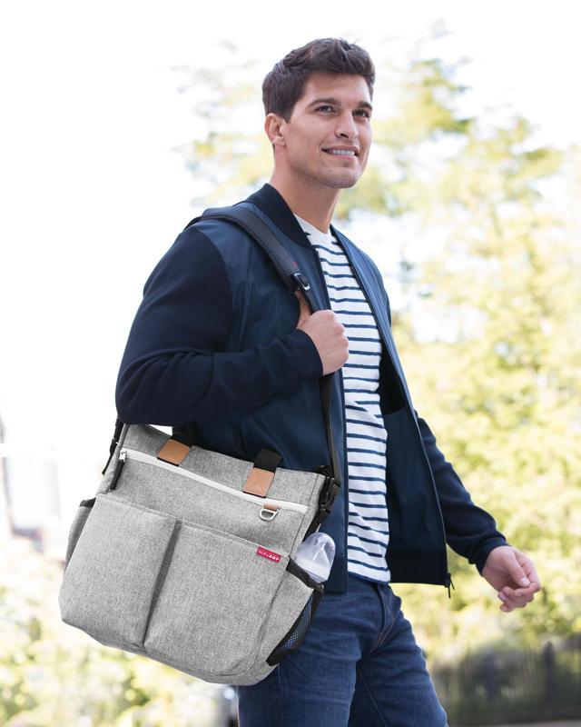 SKIP HOP Taška prebaľovacia Duo Signature grey melange