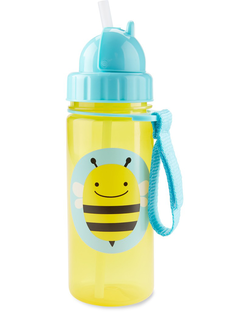 SKIP HOP Zoo Hrnček so slamkou PP bez PVC a BPA Včela 12m+