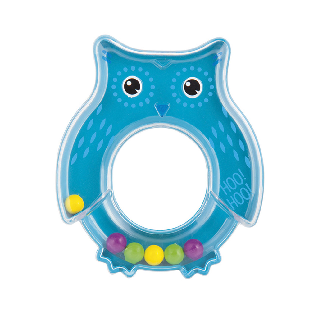 CANPOL BABIES Hrkálka sova - modrá