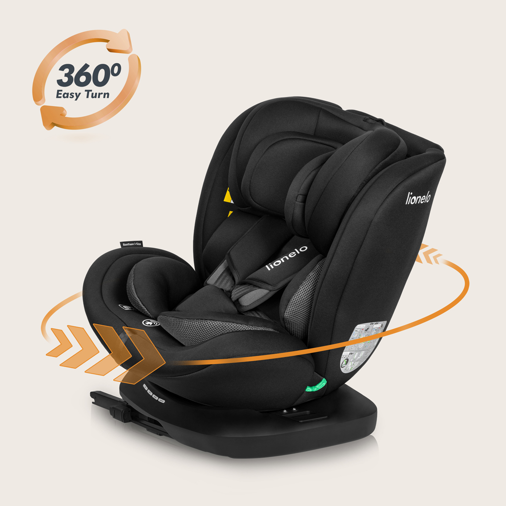 LIONELO Autosedačka Bastiaan i-Size (40-150 cm) Black Carbon