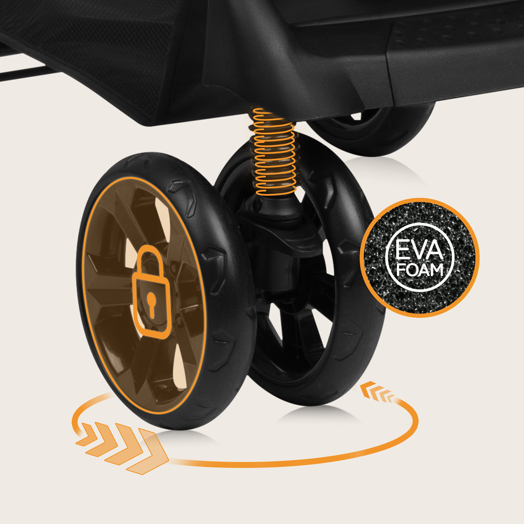 LIONELO Kočík športový Emma Plus Grey Dove