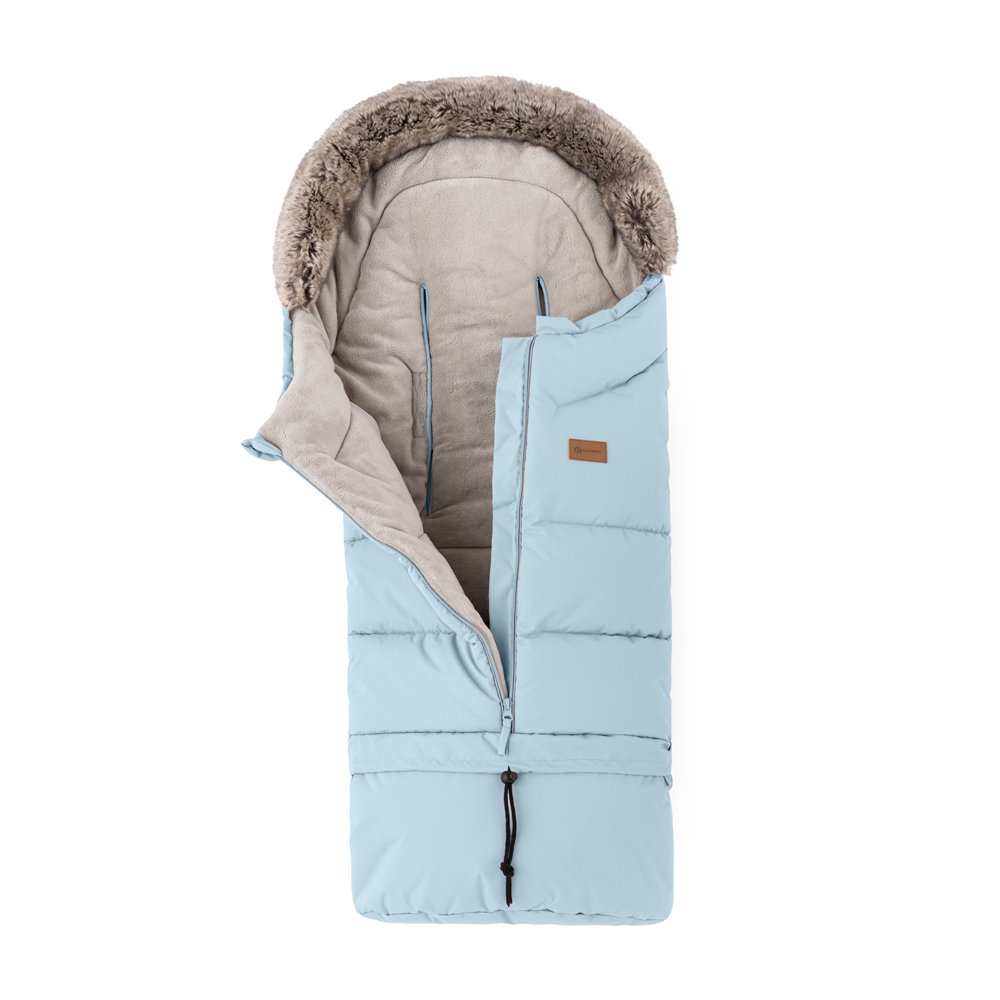 PETITE&amp;MARS Set zimný fusak Arctic 4v1 + rukavice na kočík Furry Sky Whisper