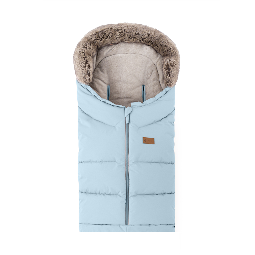 PETITE&amp;MARS Set zimný fusak Arctic 4v1 + rukavice na kočík Furry Sky Whisper