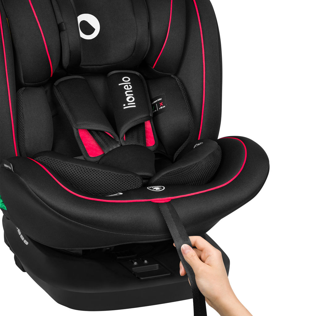 LIONELO Autosedačka Bastiaan i-Size (40-150 cm) Black Red