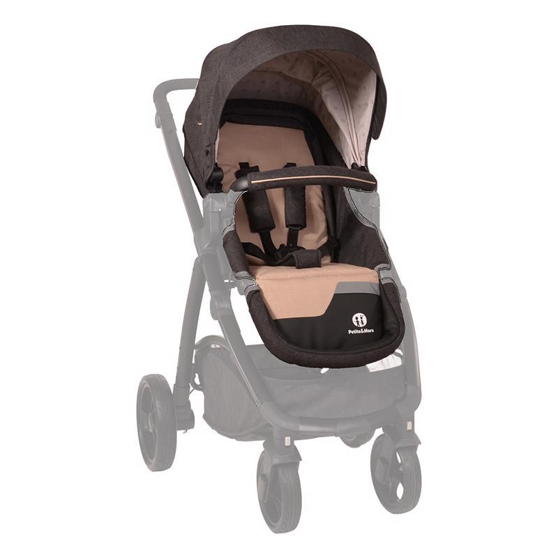 PETITE&amp;MARS Športové sedadlo ku kočíku Vario/Spider - Black Melange