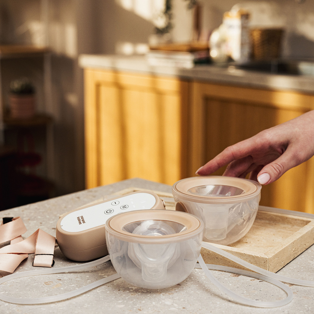 CANPOL BABIES Odsávačka materského mlieka do podprsenky dvojitá MilkShell