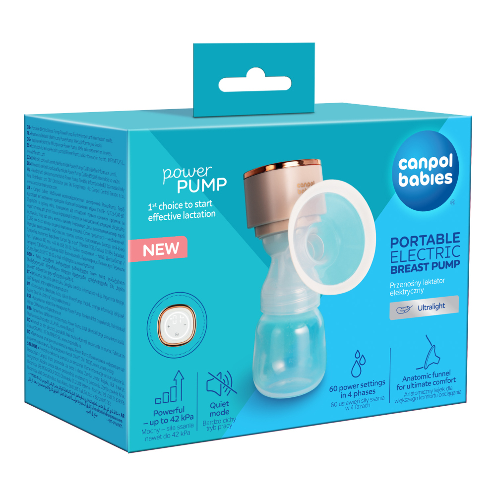 CANPOL BABIES Odsávačka materského mlieka prenosná elektrická PowerPump
