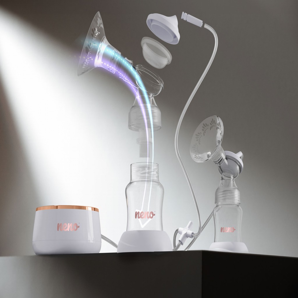 NENO Odsávačka materského mlieka duo elektrická Bella Twin Moon