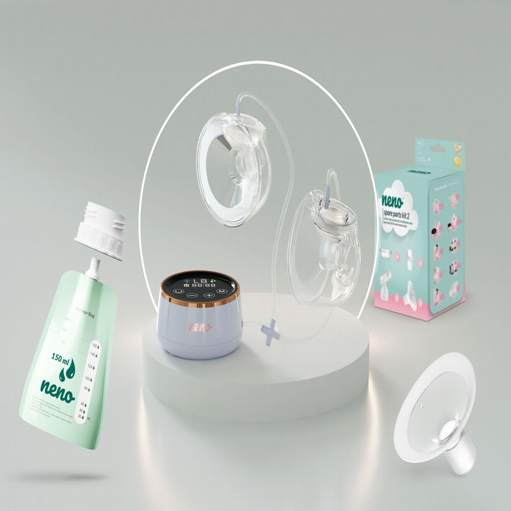 NENO Odsávačka materského mlieka duo elektrická Bella Twin Moon
