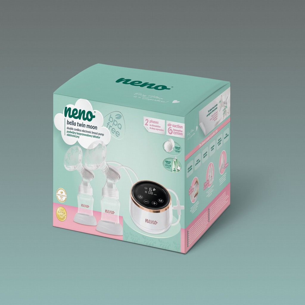 NENO Odsávačka materského mlieka duo elektrická Bella Twin Moon