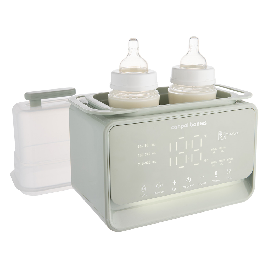 CANPOL BABIES Ohrievač a sterilizátor dojčenských fliaš elektrický double 7v1
