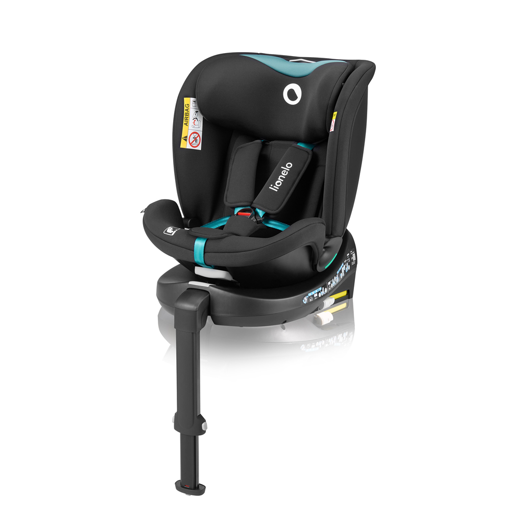 LIONELO Autosedačka Navy i-Size (40-150 cm) Black Turquoise