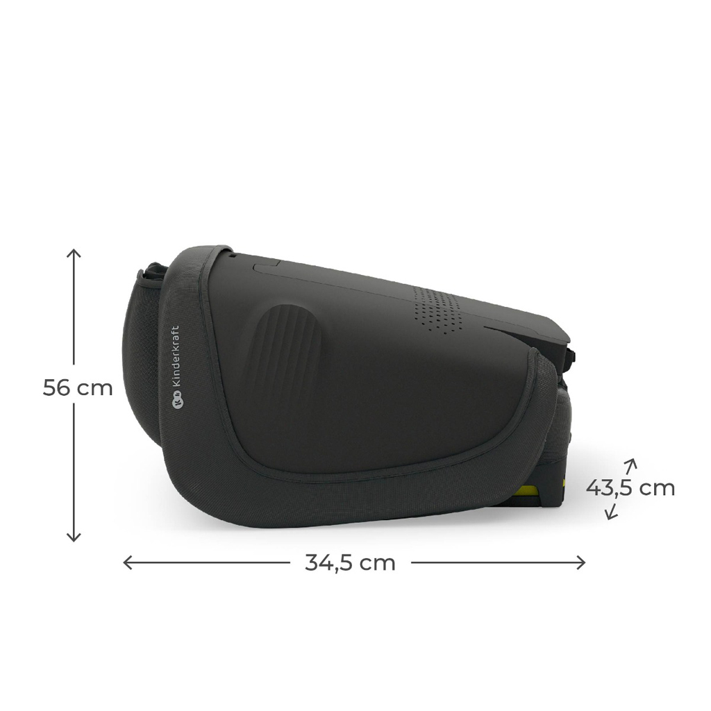 KINDERKRAFT Autosedačka skladacia Unity 2 I-Size (100-150 cm) Black