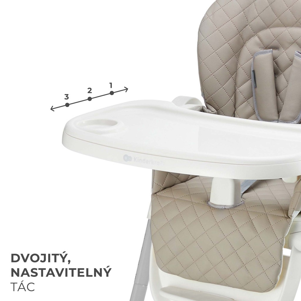 KINDERKRAFT Stolička jedálenská Tulo Beige