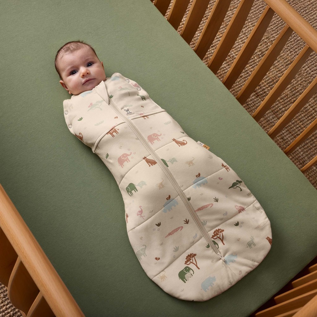 ERGOPOUCH Zavinovačka a vak na spanie 2v1 Cocoon Savannah 6-12 m, 8-10 kg, 2,5 tog