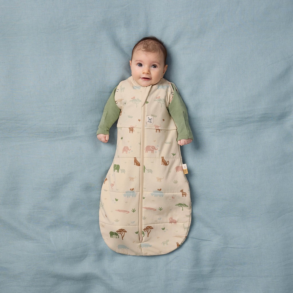 ERGOPOUCH Zavinovačka a vak na spanie 2v1 Cocoon Savannah 6-12 m, 8-10 kg, 2,5 tog