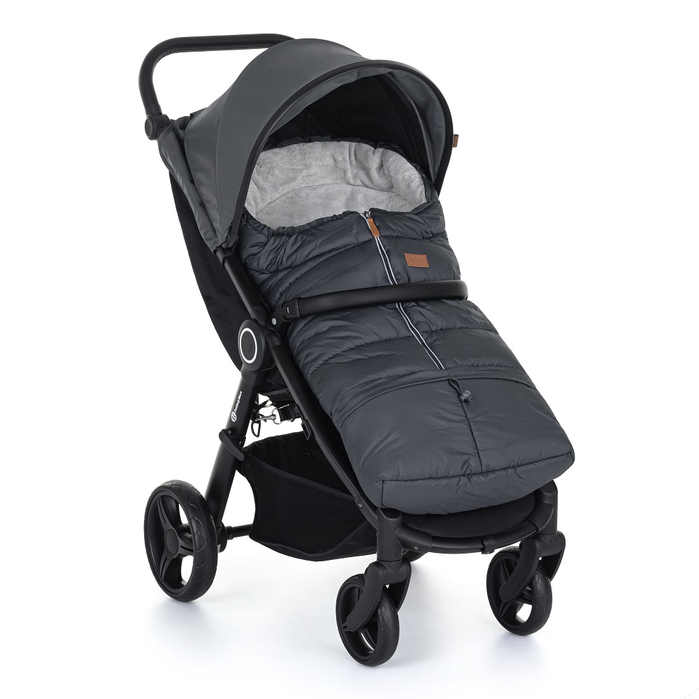 PETITE&amp;MARS Fusak nastavitelný 3v1 Jibot Horizontal Charcoal Grey