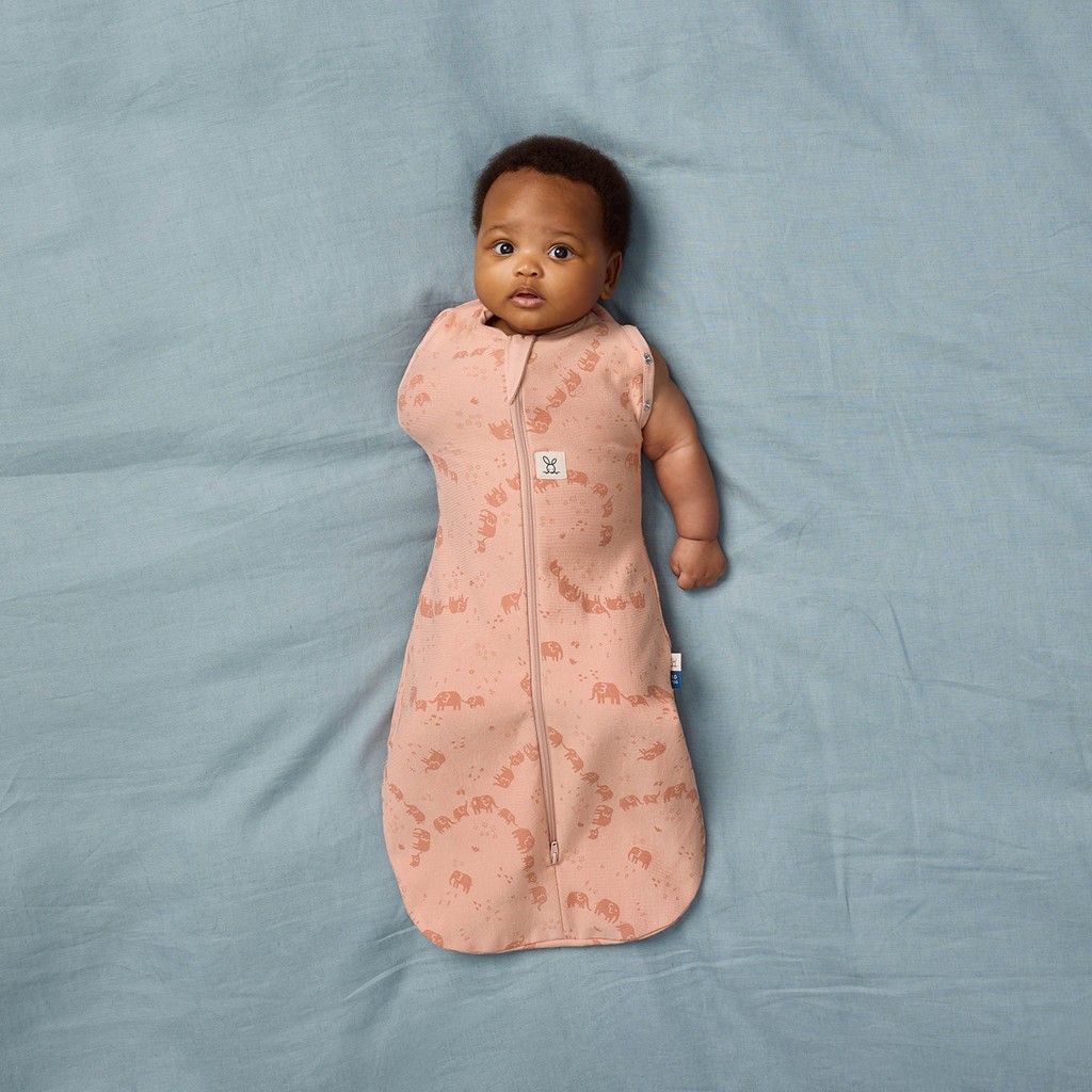 ERGOPOUCH Zavinovačka a vak na spanie 2v1 Cocoon Elephant Parade 3-6 m, 6-8 kg, 1 tog