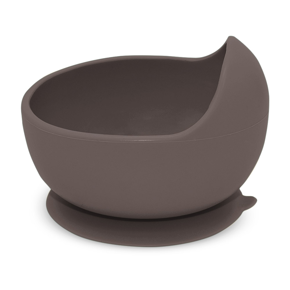 PETITE&MARS Miska silikónová s prísavkou Take&Match Bitter Cocoa 6m+