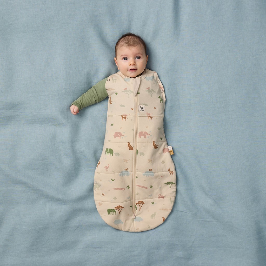 ERGOPOUCH Zavinovačka a vak na spanie 2v1 Cocoon Savannah 3-6 m, 6-8 kg, 2,5 tog
