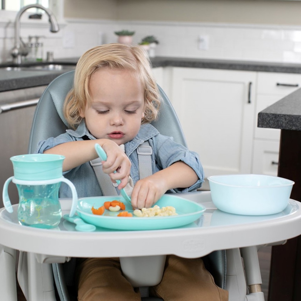 CHICCO Príbor detský ergonomický 12m+ béžový