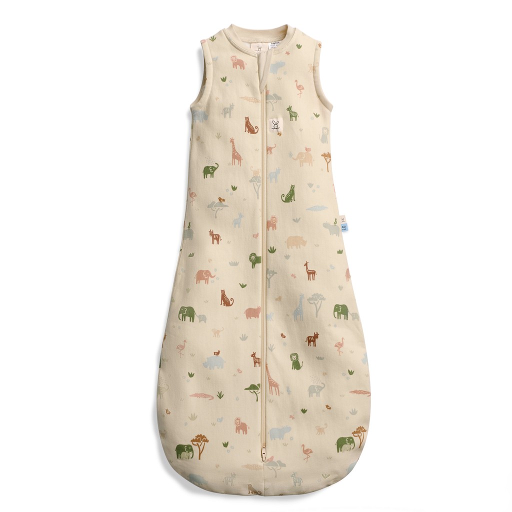 ERGOPOUCH Vak na spanie organická bavlna Jersey Savannah 3-12 m, 6-10 kg, 0,2 tog
