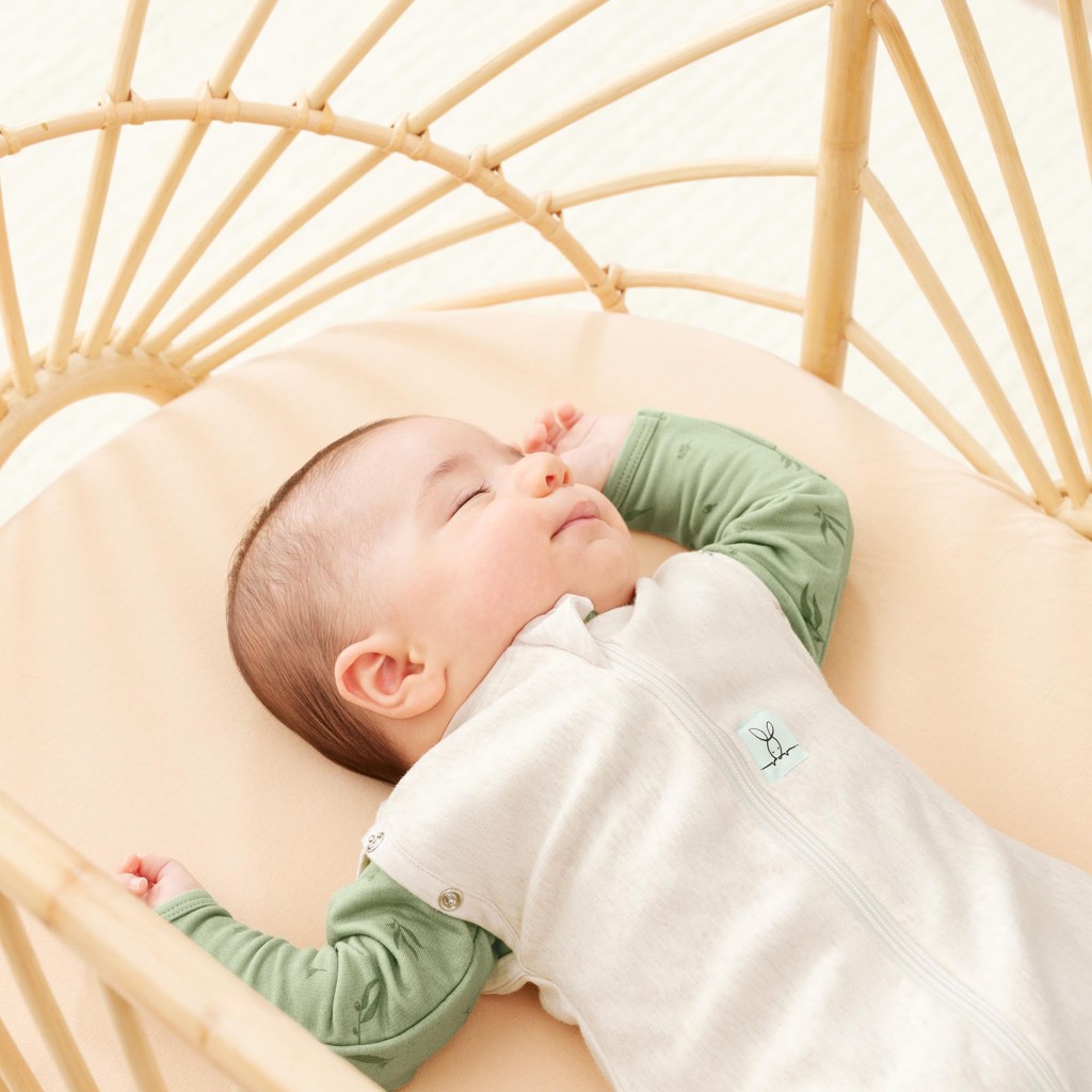 ERGOPOUCH Zavinovačka a vak na spanie 2v1 Cocoon Oatmeal Marle 0-3 m, 3-6 kg, 1 tog